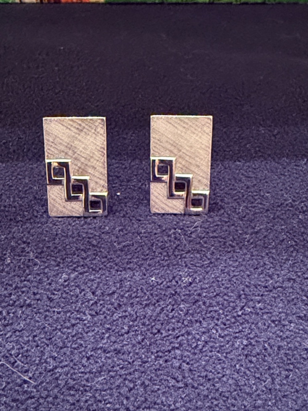SWANK silver tone cuff links 🐈⬛